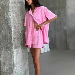 PinkRush Shorts Set