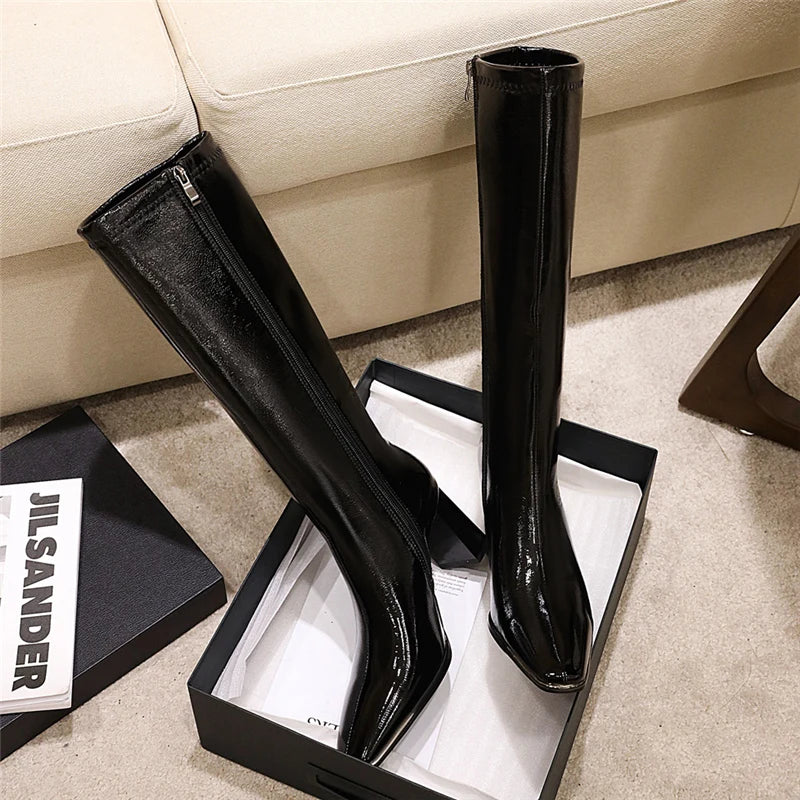 Stylish Trendy Elegant Comfortable Pointed Toe Knee High Boots