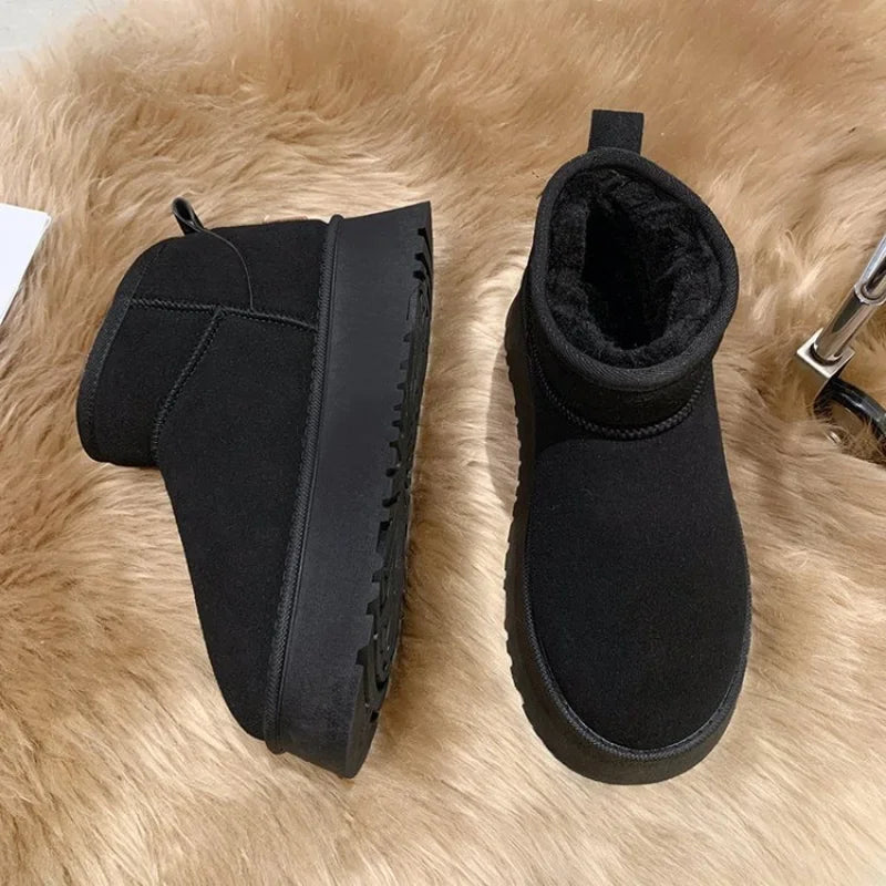 New Classic Thickened Fluff Women's Snow Boots