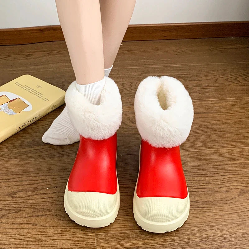 Short Tube Thick Sole Comfortable Non-slip Rubber Snow Boot