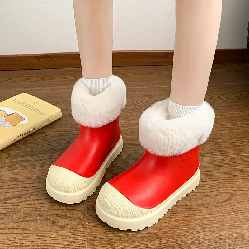 Short Tube Thick Sole Comfortable Non-slip Rubber Snow Boot