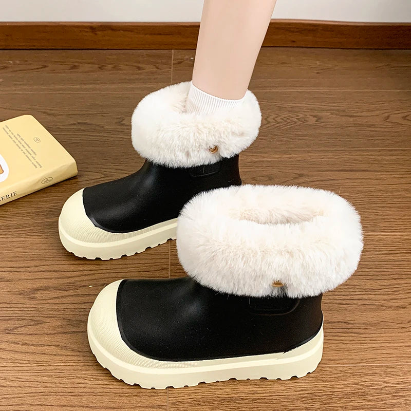 Short Tube Thick Sole Comfortable Non-slip Rubber Snow Boot