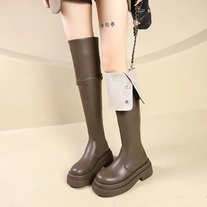Elegant Stylish Chic Comfortable Modern Trendy Knee High Boots