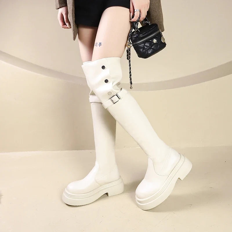 Elegant Stylish Chic Comfortable Modern Trendy Knee High Boots