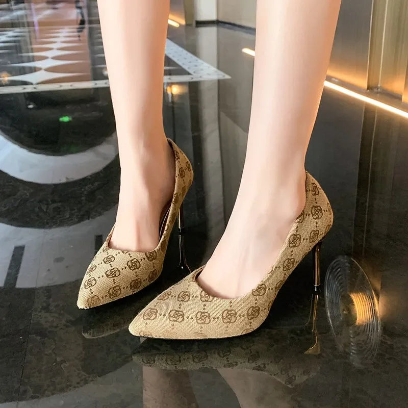 Pointed Shallow Elegant Brand Design High Heel High Heel