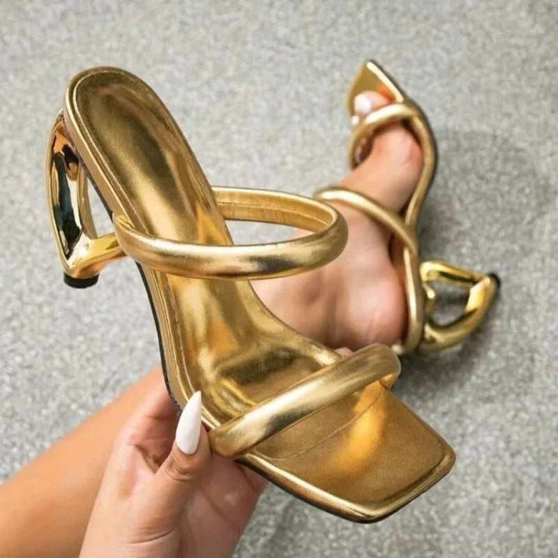 Open Toe Party Designer Shallow Banquet Elegant High Heel