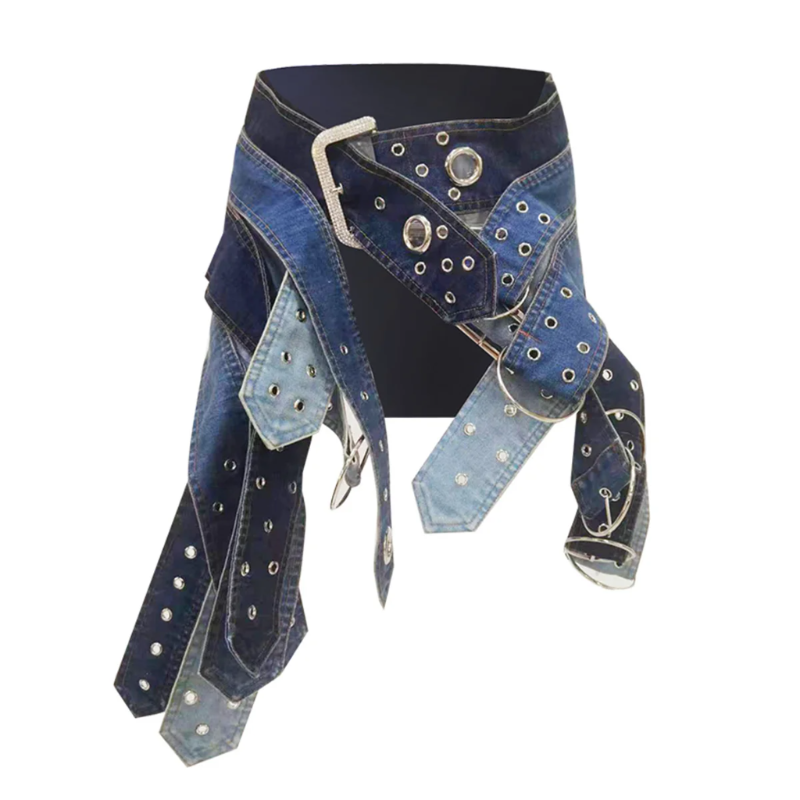 Astrid Bold Denim Skirt