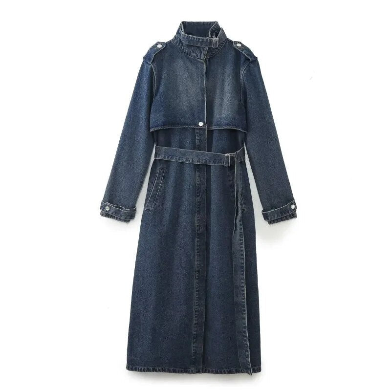 Inverse Denim Trench