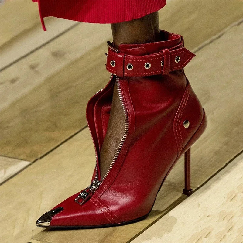 Manilla Zipper Heels