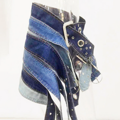 Astrid Bold Denim Skirt
