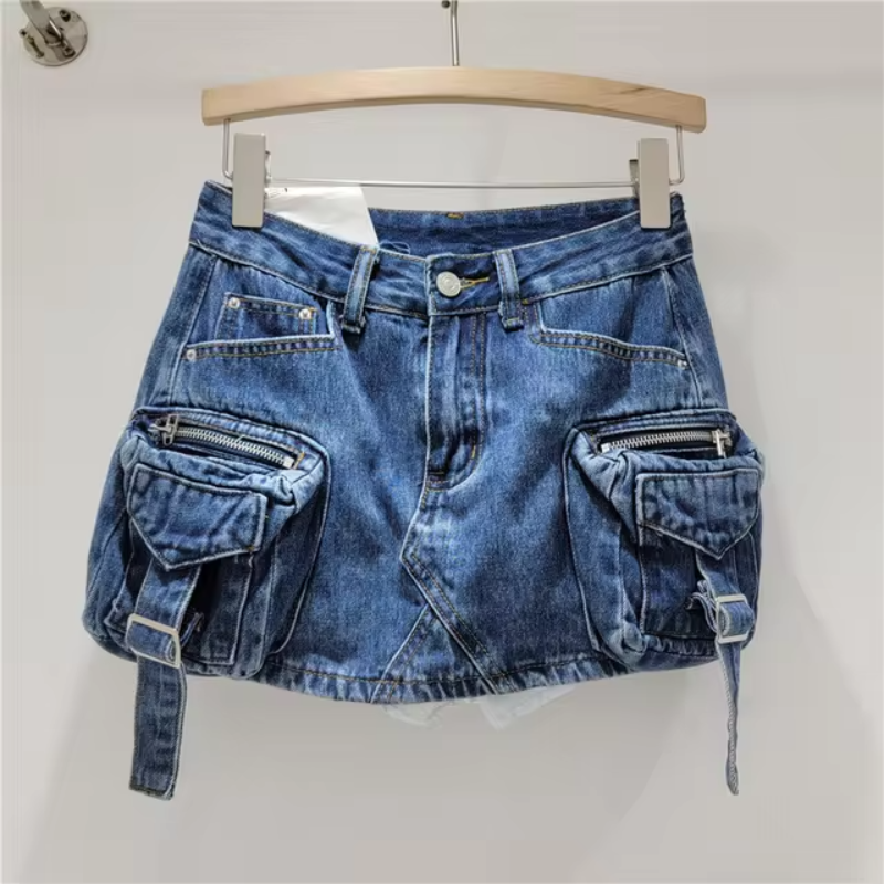 Enticing 3D Pockets Mini Skirts
