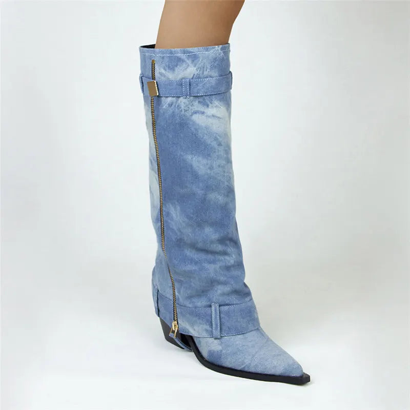 Syracuse Denim Boots
