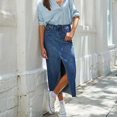 Elegant Ease Midi Skirt