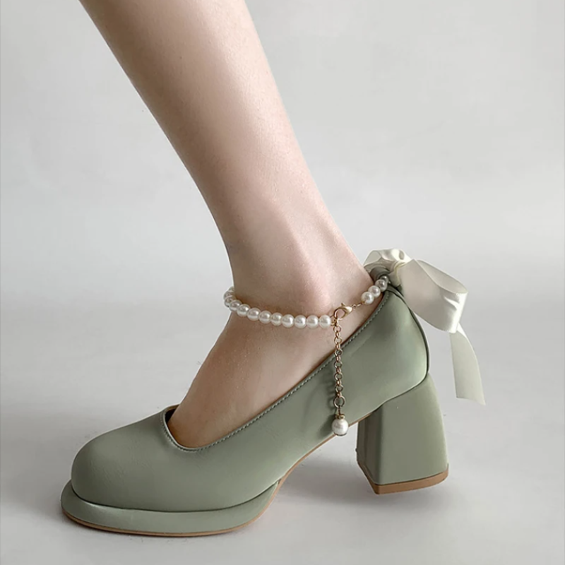 Olivia Ankle Strap Party Pumps