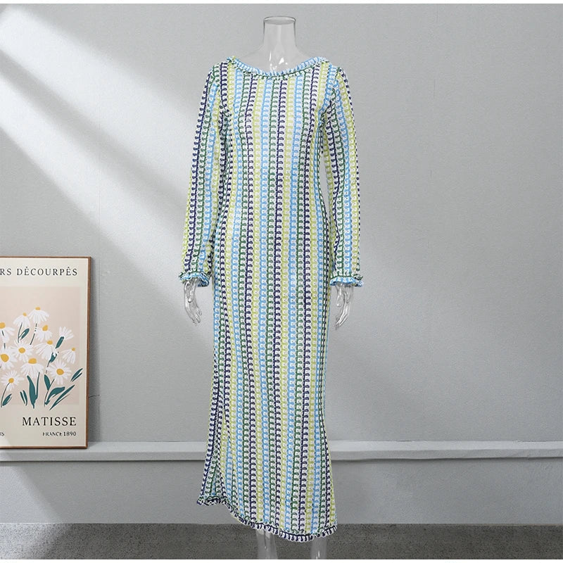 Feminine Flare Maxi Dress