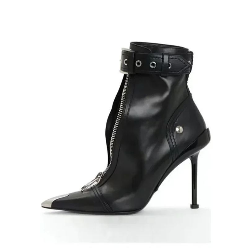Manilla Zipper Heels