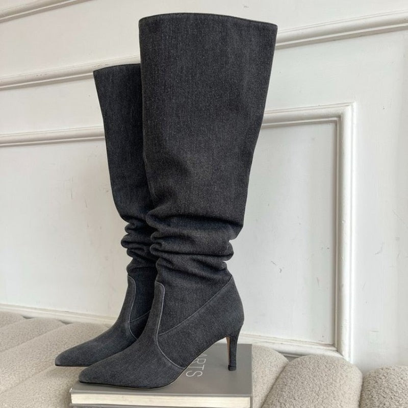 Adele Denim Boots