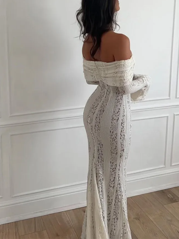 Lumine White Mermaid Dress