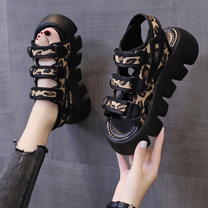 Cheetah Platform Sandals