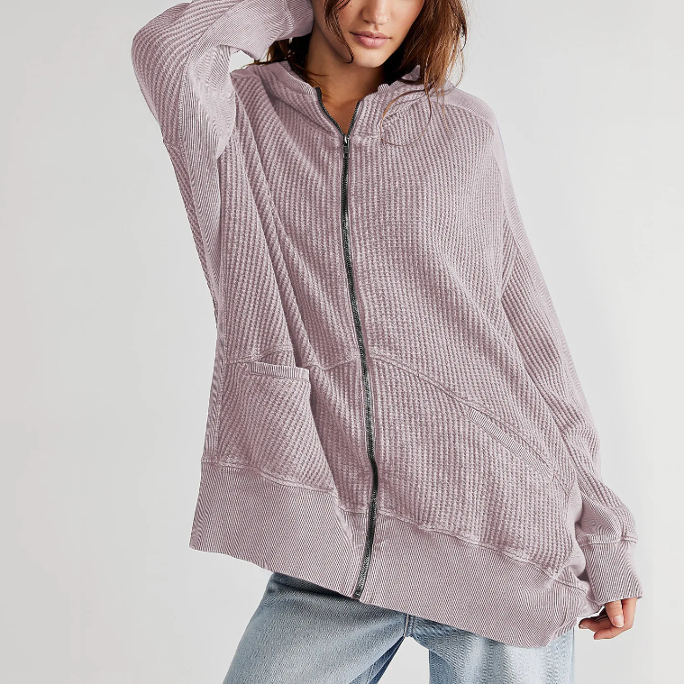 Waffle Wonderfall Zip-Up Hoodie