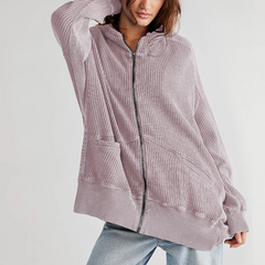 Waffle Wonderfall Zip-Up Hoodie