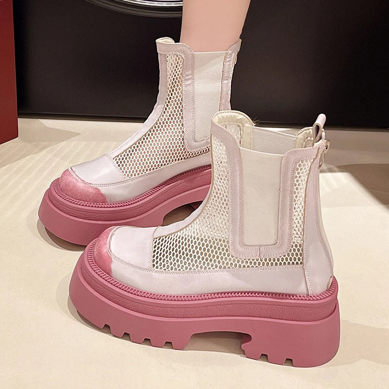 Monroe Gauze Round Boots