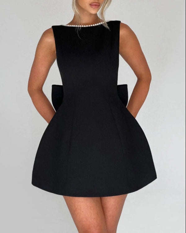Enchantress Bow Mini Dress