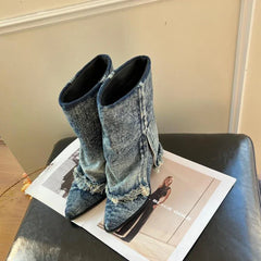 Outlaw Denim Cowboy Boots