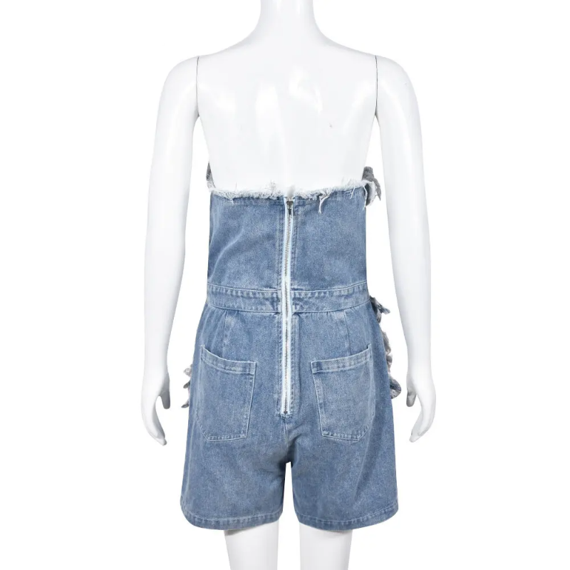 Amira Sexy Denim Jumpsuit