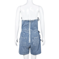 Amira Sexy Denim Jumpsuit