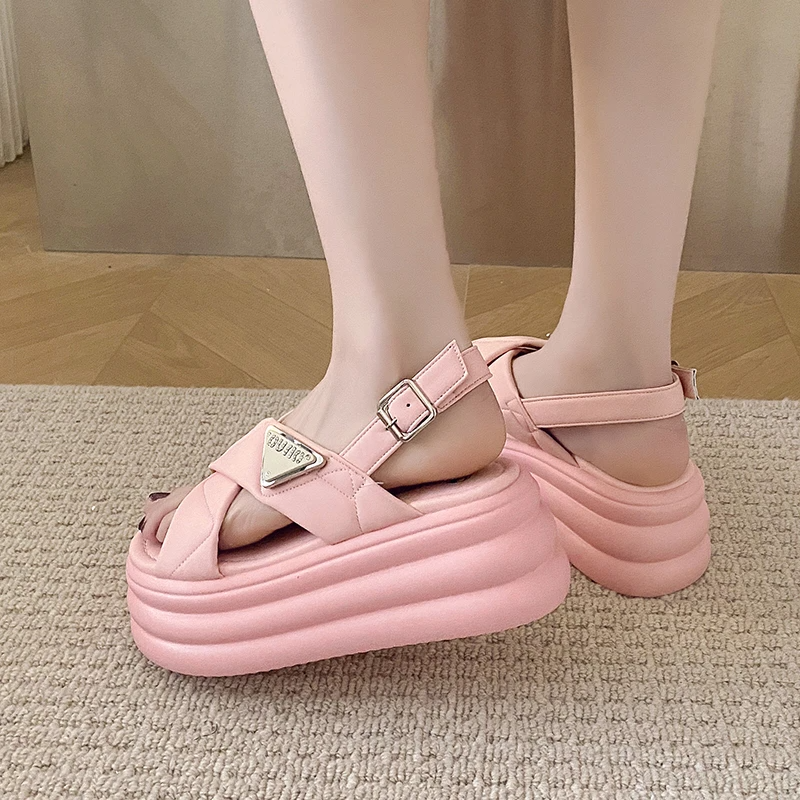 GleeGlide Platform Sandals