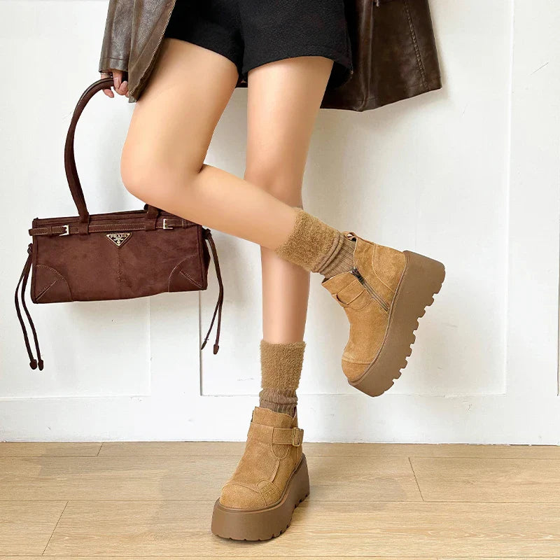 SkyLift Suede Ankle Boots