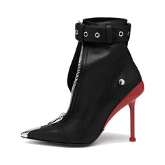 Manilla Zipper Heels
