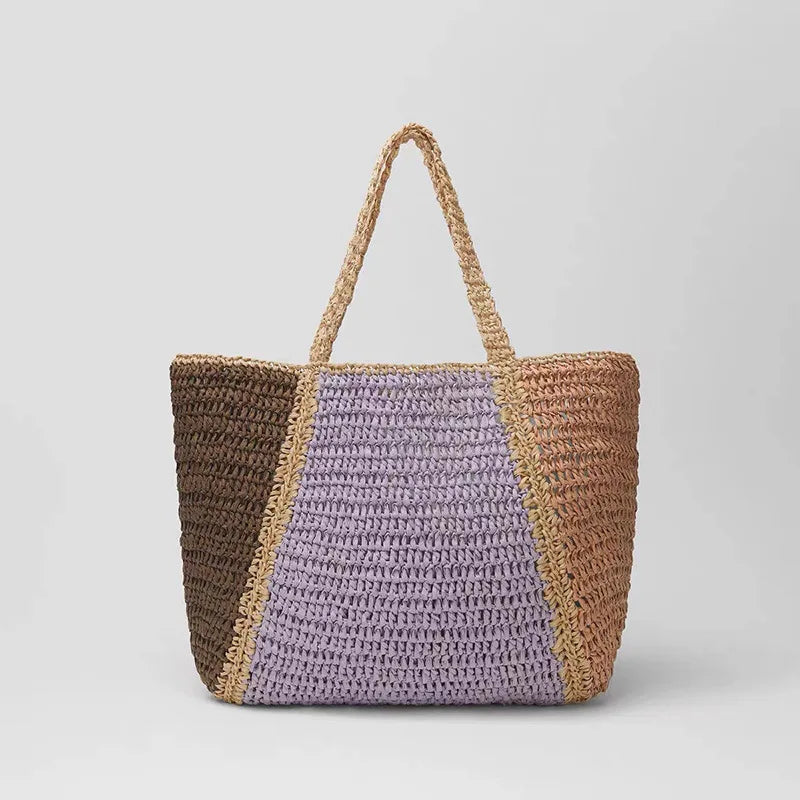 French Riviera Woven Tote Bag