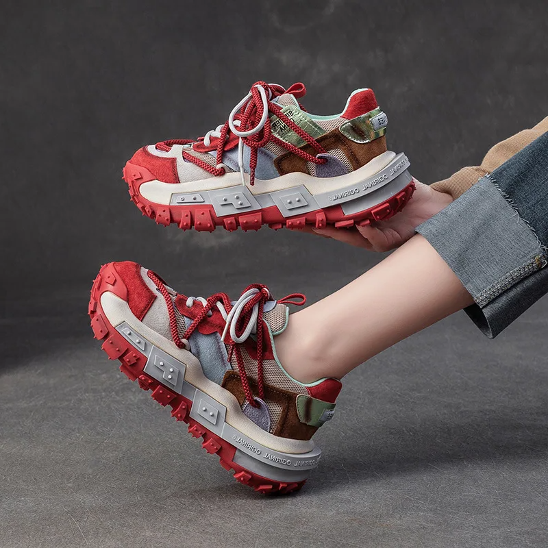 Mixed Media Sneakers