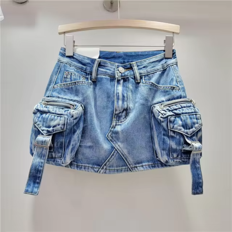 Enticing 3D Pockets Mini Skirts