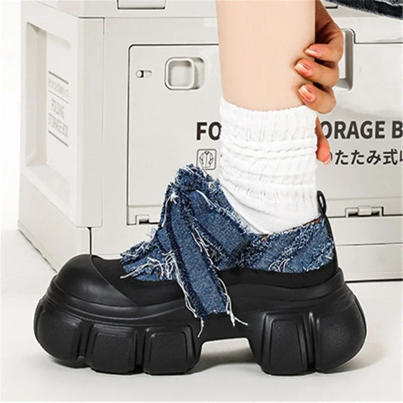 Vincy Denim Booties