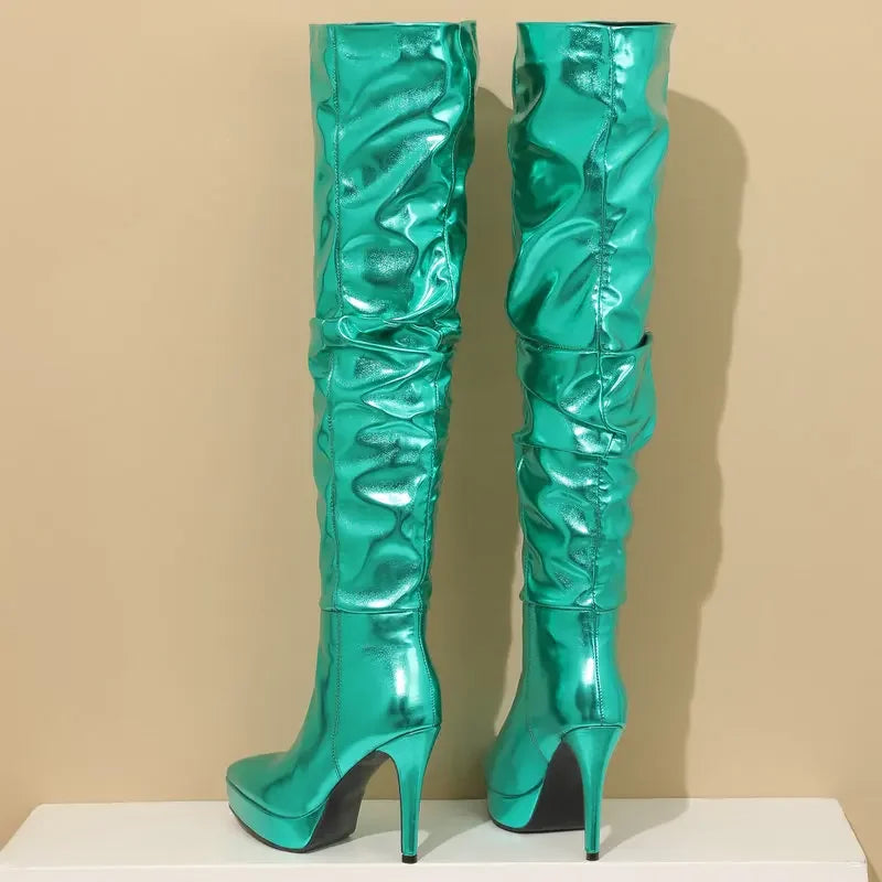 Superstar Glossy High Boots