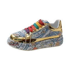 VividVibe Rhinestone Sandals
