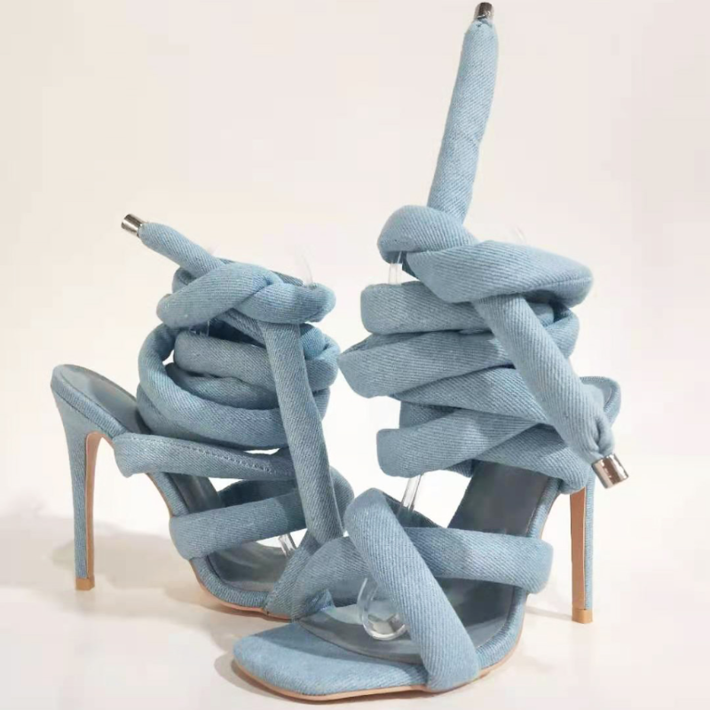 Dubai Denim High Heels