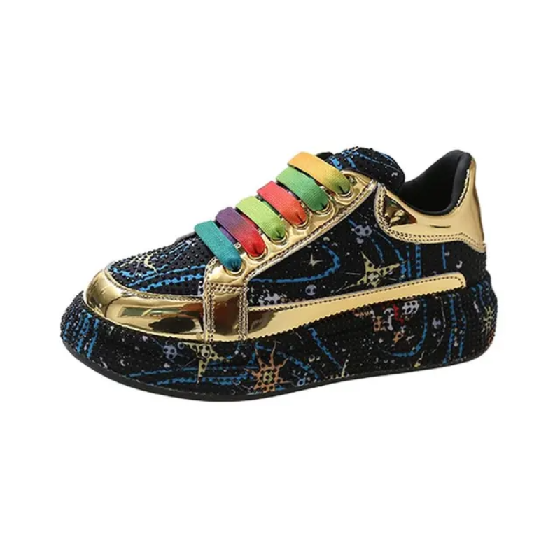 VividVibe Rhinestone Sandals