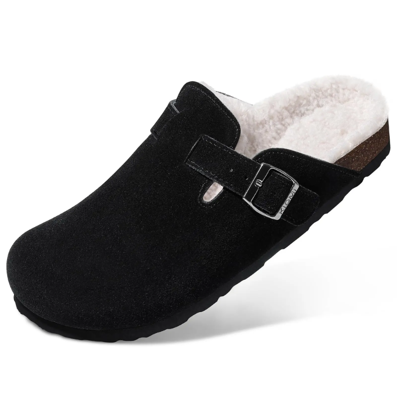 ArcticWarm Fuzzy Suede Slippers