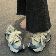 Invista Denim Chunky Sneakers