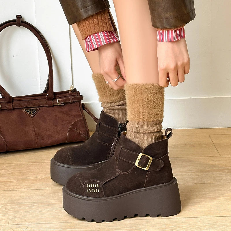 SkyLift Suede Ankle Boots