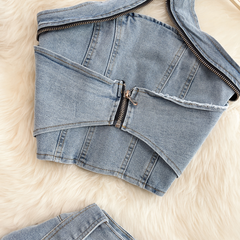 Kimmie Denim Sexy Set