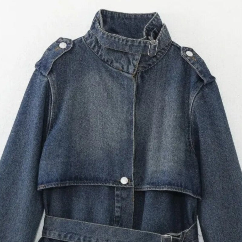 Inverse Denim Trench