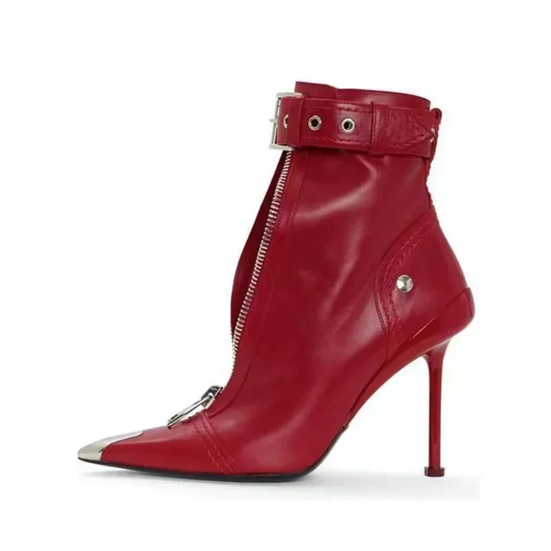 Manilla Zipper Heels