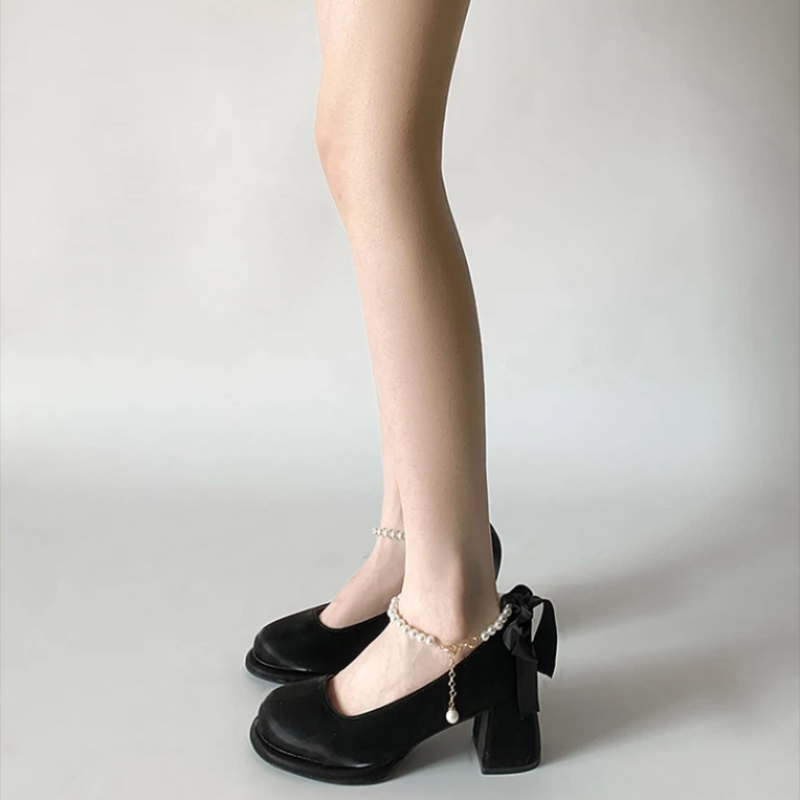 Olivia Ankle Strap Party Pumps