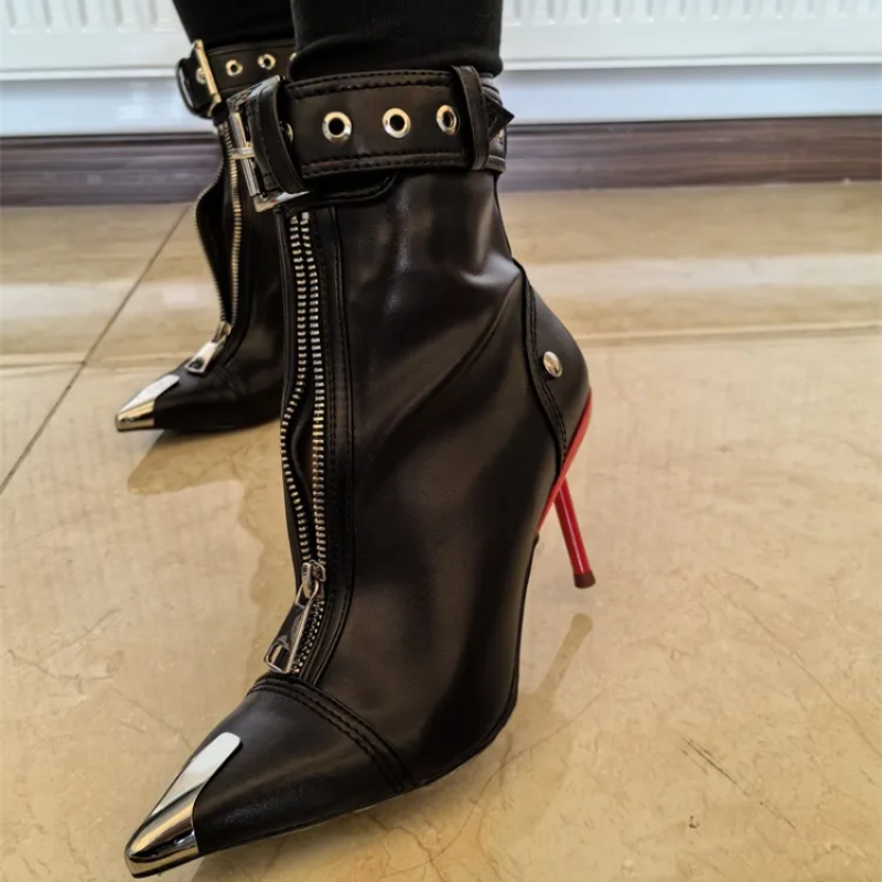 Manilla Zipper Heels