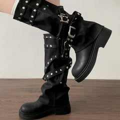 Astrid Rivet Long Boots